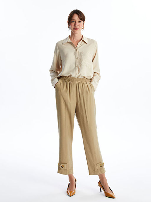 Beli Lastikli Kad?n Pantolon