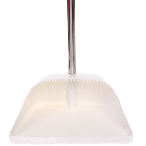 Набор для уборки, щетка для пола с совком "Профи" белый 8813