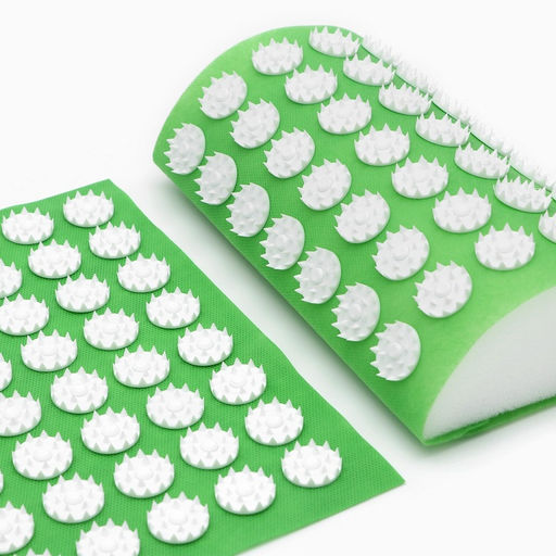 Аппликатор Кузнецова комплект, 144 колючки, спантекс, зелёный, 260×560 мм + валик 140×230