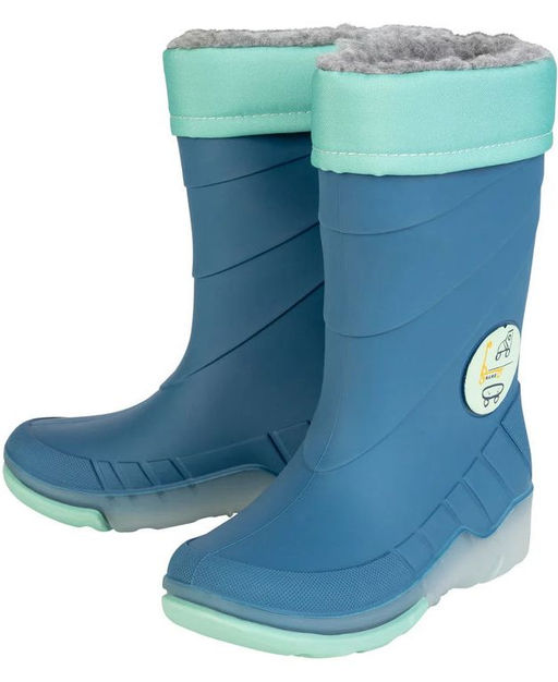 Утепленные резиновые сапоги для девочек LUPILU с мигающими пятками  фото 15