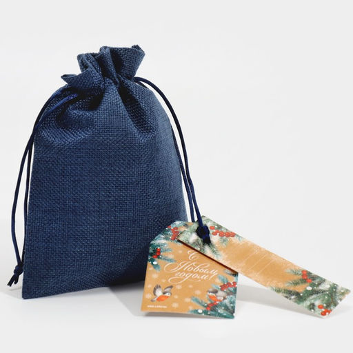 Цена за 5 шт. Мешочек подарочный новогодний «Рябина», 13×18 см ± 1.5 см