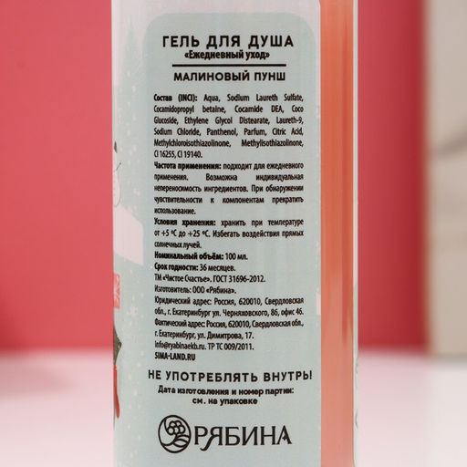 Новогодний подарочный набор косметики «Волшебной зимы»: гель для душа 100 мл и бомбочка для ванны 40 г, Чистое счастье