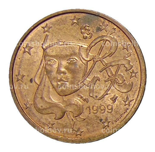 Монета 2 евроцента 1999 года Франция