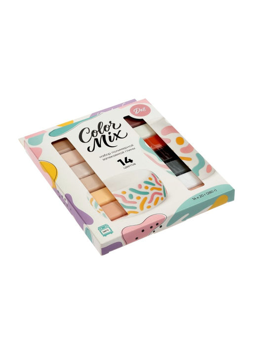 Набор полимерной глины Color Mix, 14 цветов pastel