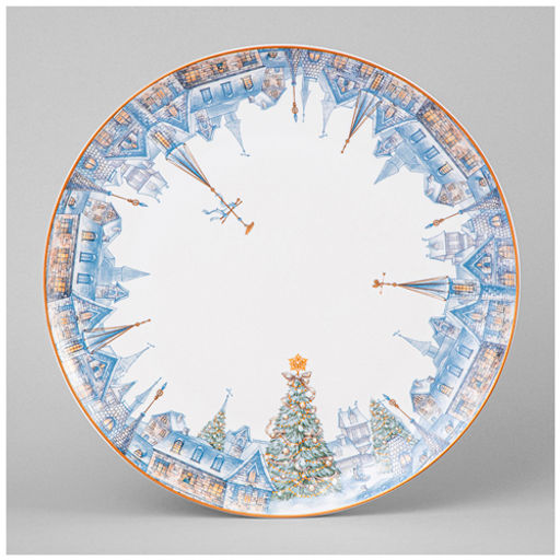 Тарелка обеденная Снежная королева 25,5 см 590-628 #НовыйГод