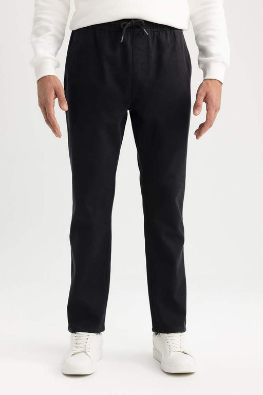 Прямые флисовые брюки Jogger - Defacto фото 6