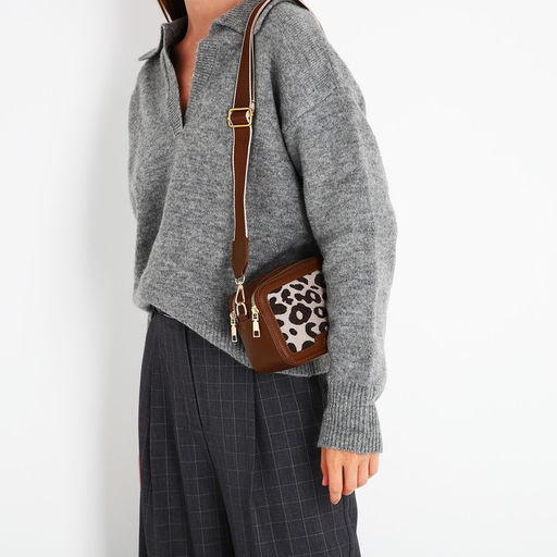 Сумка кросс-боди на молнии, цвет коричневый - Simaland фото 9