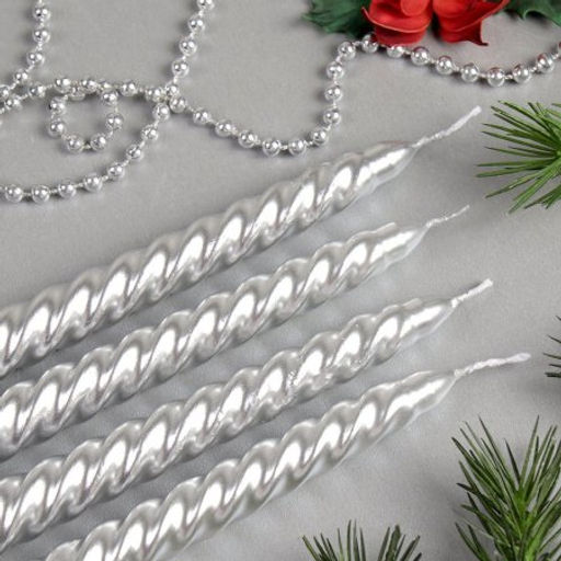 Свеча стержень 4 штуки 25 см витая / GL-10-4 /уп 36/144/ - Галеонтрейд фото 16