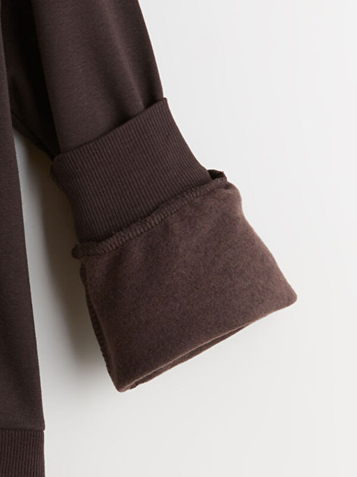 Dik Yaka K?z ?ocuk Sweatshirt