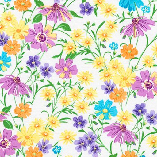Ткань для пэчворка PEPPY WILDFLOWERS ФАСОВКА 50 x 55 см 122 г/кв.м 5 100% хлопок