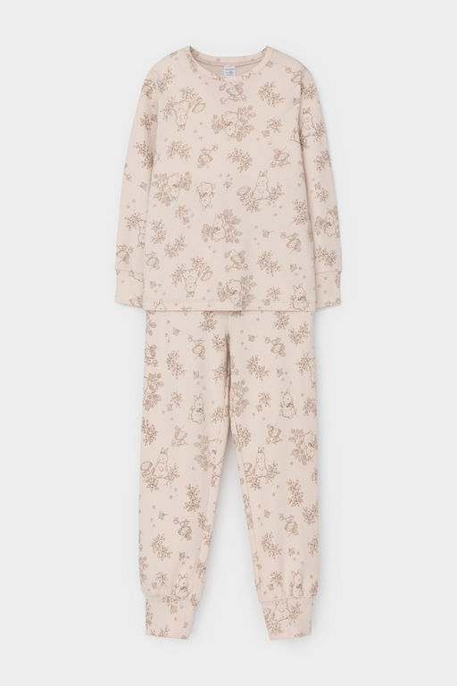 К 1552/бежевый,зайчата в деревне пижама д/дет яс