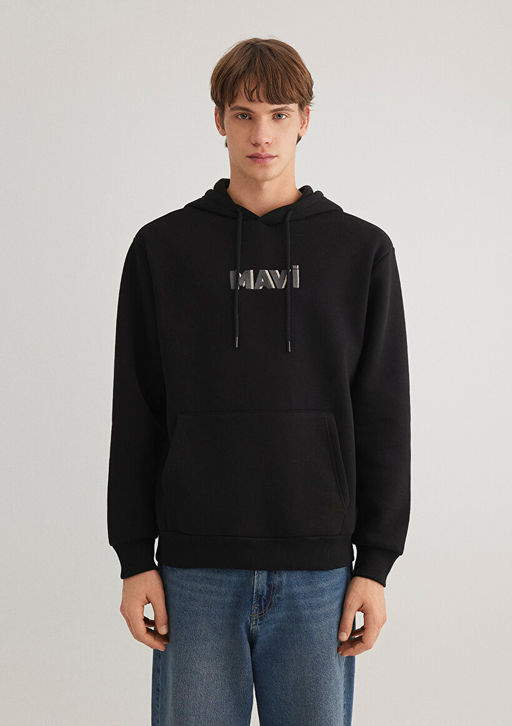 Mavi Logo Bask?l? Siyah Sweatshirt  фото 4