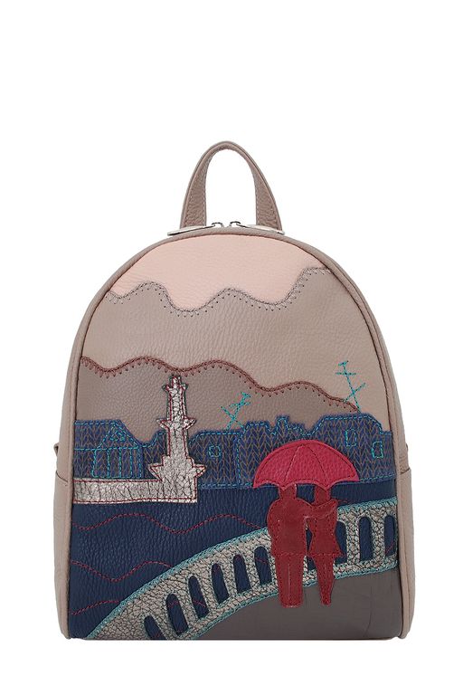 Сумка с аппликацией ДС-348-113 капучино - Protege фото 2