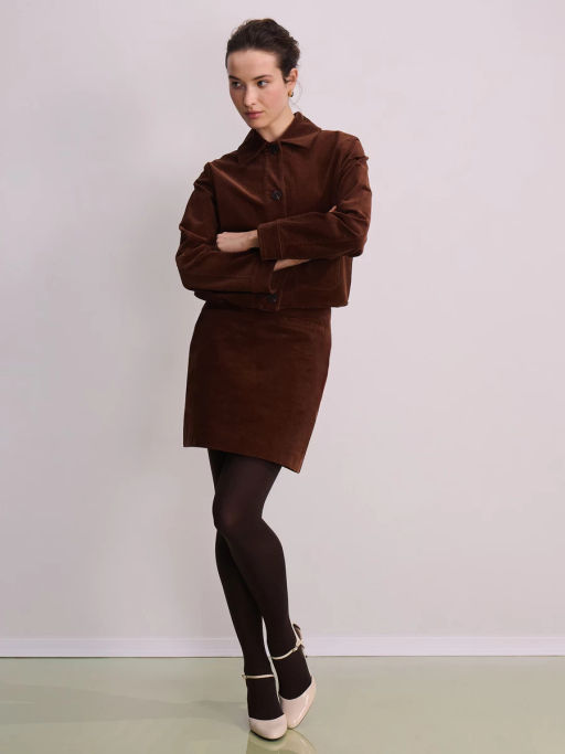 Юбка мини из вельвета / Zarina