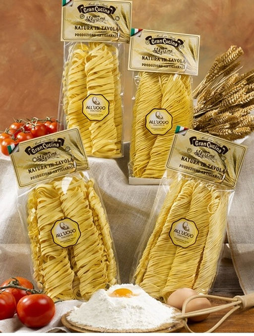 МАКАРОННЫЕ ИЗДЕЛИЯ ИЗ ТВЕРДЫХ СОРТОВ ПШЕНИЦЫ ЯИЧНОЕ ТАЛЬЯТЕЛЛЕ GRAN CUCINA 250г - Berteletti фото 2