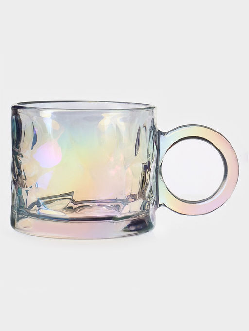 Кружка Доляна Крис, 300 мл, 13.58.6 см, стекло, перламутр