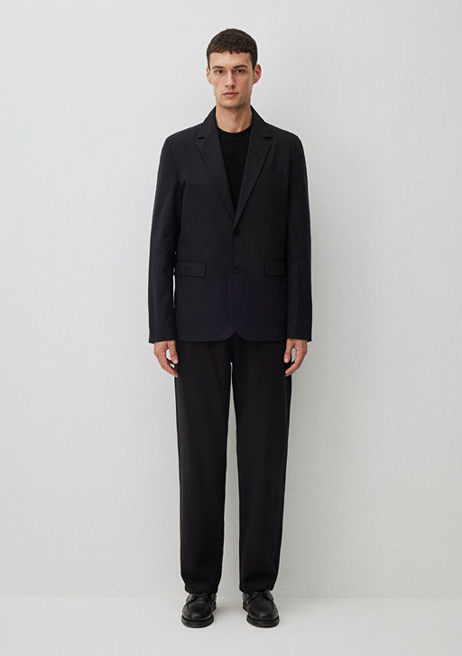 Siyah Blazer Ceket - Mavi фото 4