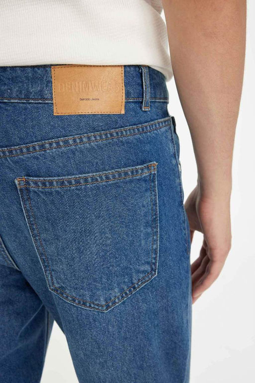 Облегающие джинсовые брюки скинни с высокой талией в стиле 90-х - Defacto фото 7