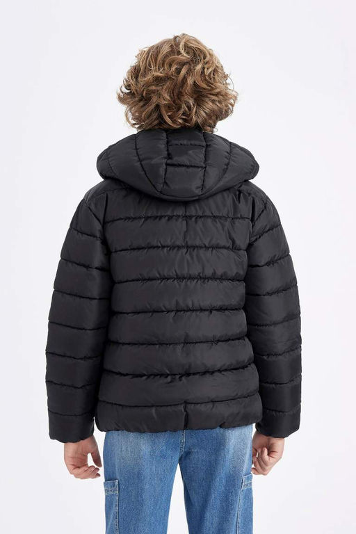 Водоотталкивающая куртка-пуховик с капюшоном для мальчиков - Defacto фото 10