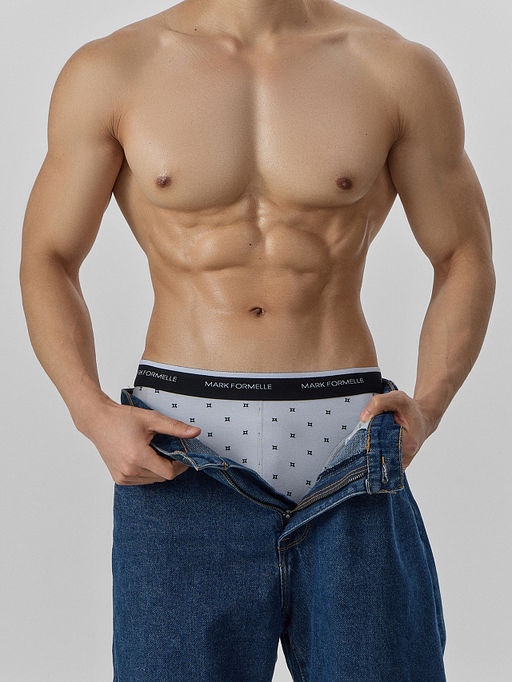 Цена за 2 штуки! Трусы боксеры мужские серые - Mark formelle фото 6