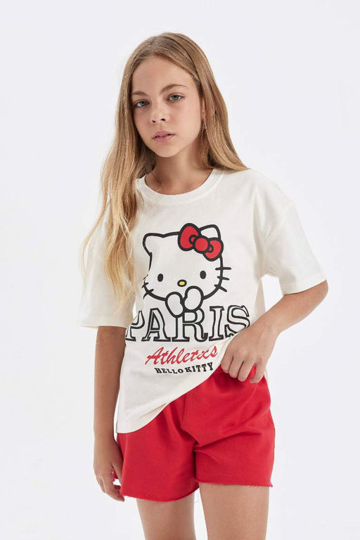 Футболка с короткими рукавами Hello Kitty для девочек