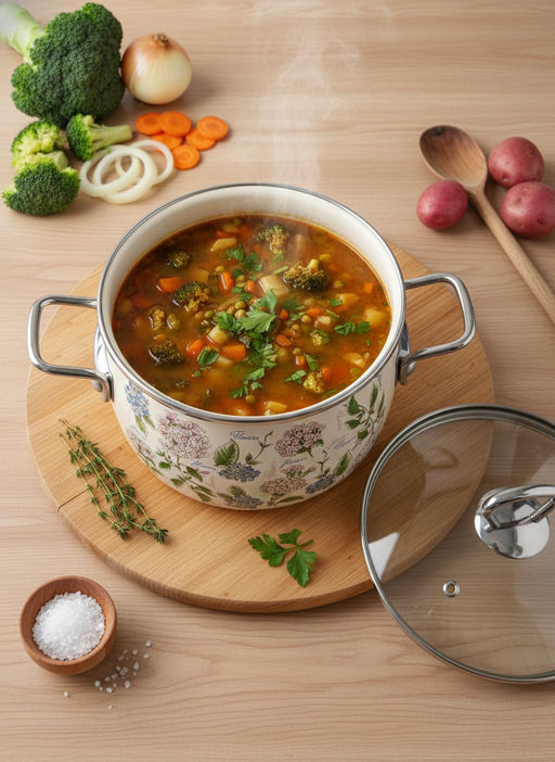 Кастрюля сф. 3л "Buket", слон. кость, 1SC185S