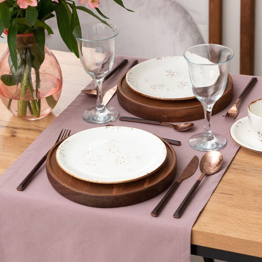Дорожка на стол «Этель» Kitchen, 40×150±5 см, 100% хлопок, саржа 220 г/м², сиреневая