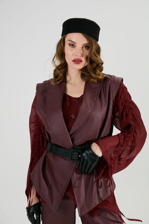 Костюм NIKVA н1031-1 бордо  фото 5