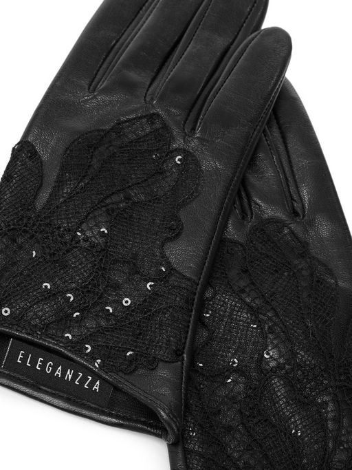 Перчатки женские ш/п IS01823 black - Eleganzza фото 3