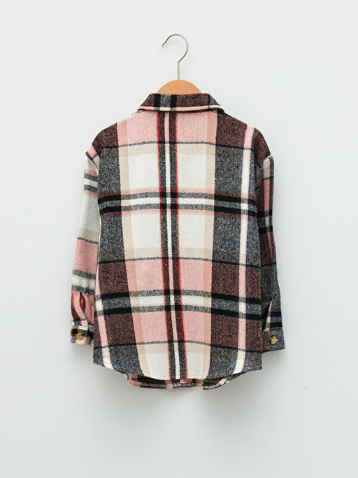 Ekose Uzun Kollu Gabardin K?z ?ocuk G?mlek - Waikiki фото 2