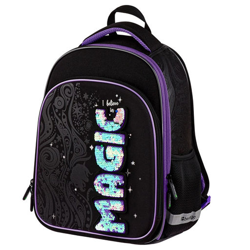 Рюкзак Berlingo Expert Plus "Purple Magic" (RU-EXPL-1103) 38*29*15см, 2 отделение, 2 кармана, анатомическая спинка