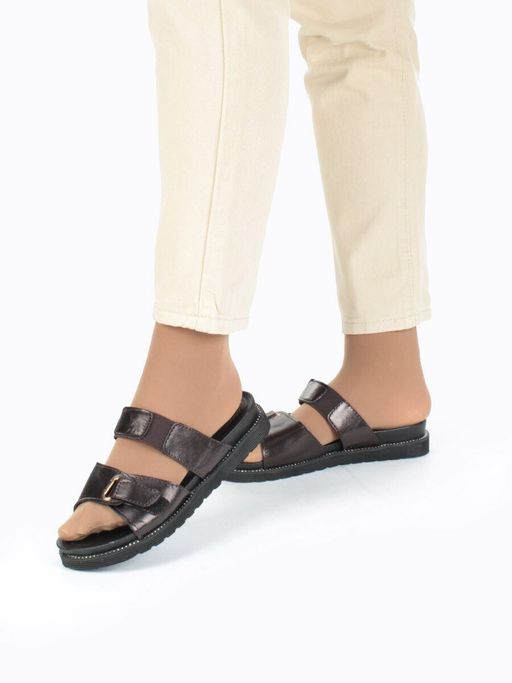 08-K25-P BLACK Сандалии женские (натуральная кожа) - Фабричный китай фото 3