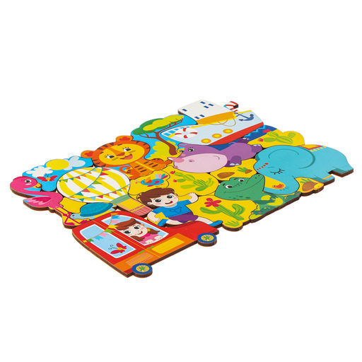 Рамка - вкладыш «Джунгли зовут», 19 деталей