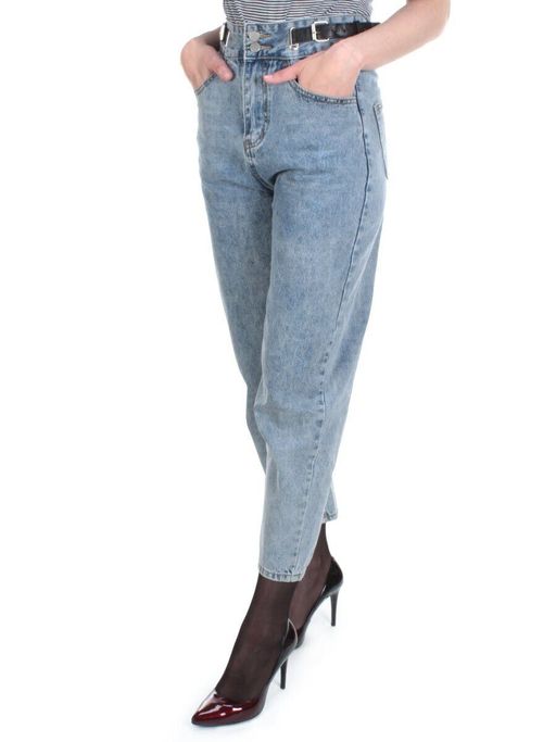 7958 BLUE Джинсы женские AMG JEANS (98% хлопок, 2% лайкра) - Фабричный китай фото 3