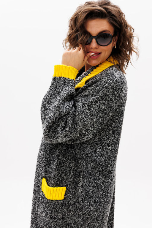 Кардиган Michel Chic 366 серый меланж фото 10