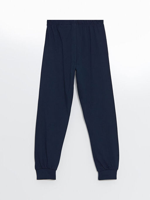 Beli Lastikli Barcelona Bask?l? Erkek ?ocuk Pijama Alt - Waikiki фото 3