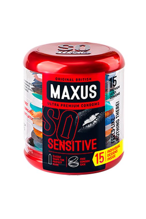 Презервативы Maxus, ультратонкие, латекс, железный кейс, 18 см, 5,3 см, 15 шт.  фото 2