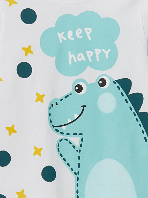 Bisiklet Yaka Erkek ?ocuk Pijama Tak?m? - Waikiki фото 3