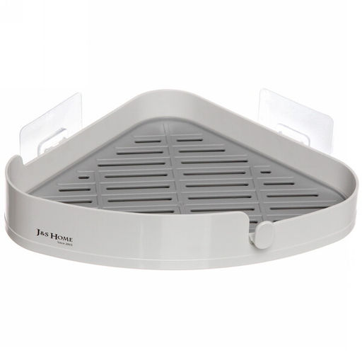 Полка для ванны с липким слоем угловая 27х19,5х5см