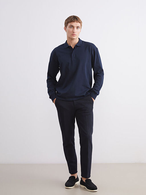 Polo Yaka Erkek Sweatshirt