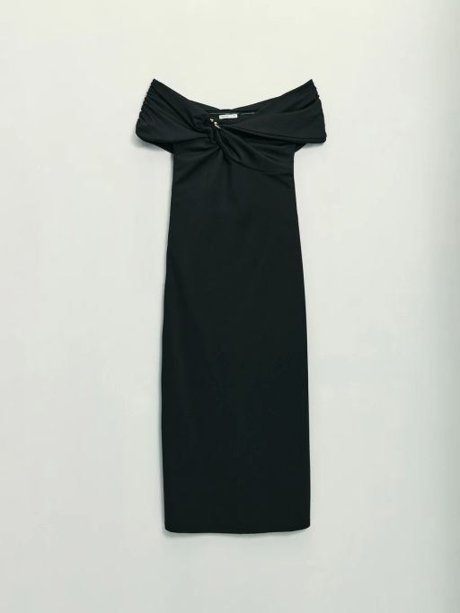 Платье миди с открытыми плечами / Zarina