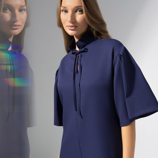 Платье со свободными рукавами Море волнуется (blue) - Charutti фото 9