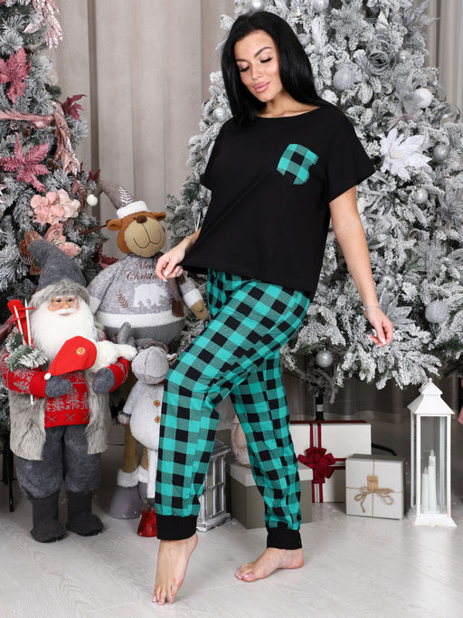 325-ДК ДОМАШНИЙ ЖЕНСКИЙ КОСТЮМ (брюки) (Зеленый) - А-дина фото 4