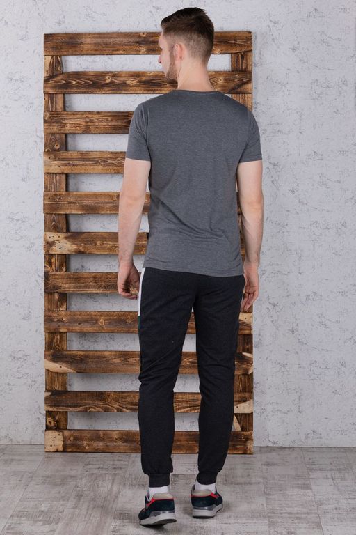 брюки спортивные 
 3.MM107B-серый-тёмный - Iron man фото 5