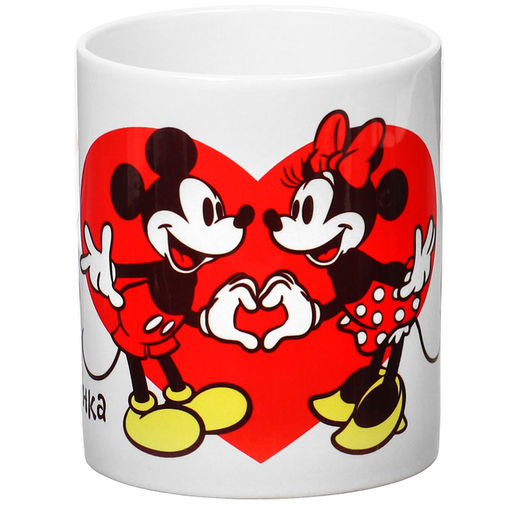 Кружка керамическая парная, 2 шт, 320 мл «Моя половинка», Микки и друзья