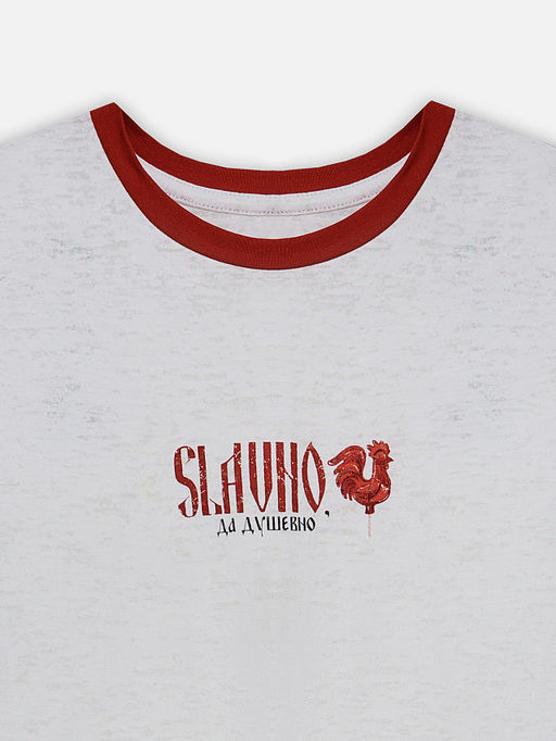 Джемпер прилегающего силуэта женский молочный - Mark formelle фото 6