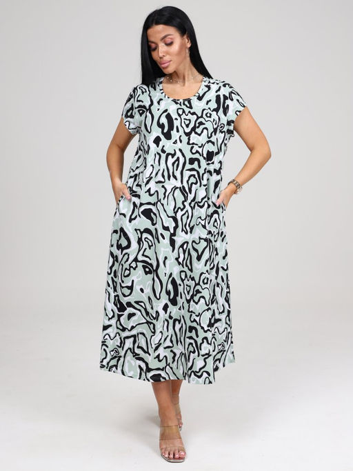 МАРТА ПЛАТЬЕ ЖЕНСКОЕ (Светло-зелёный) - А-дина фото 3