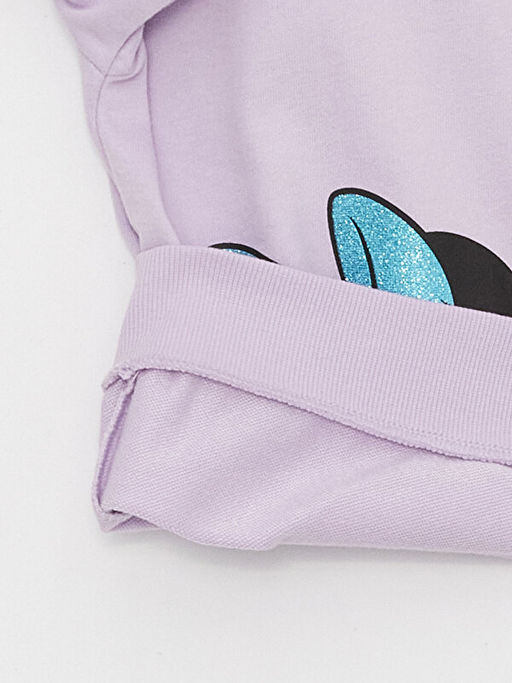 Bisiklet Yaka Minnie Mouse Bask?l? Uzun Kollu K?z ?ocuk Sweatshirt - Waikiki фото 2
