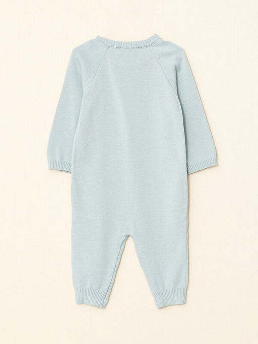 Bisiklet Yaka Uzun Kollu Organik Pamuklu Erkek Bebek Tulum - Waikiki фото 2