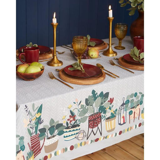 Скатерть Этель Hygge 149х180 см, 100% хлопок, саржа 190 г/м2  фото 5